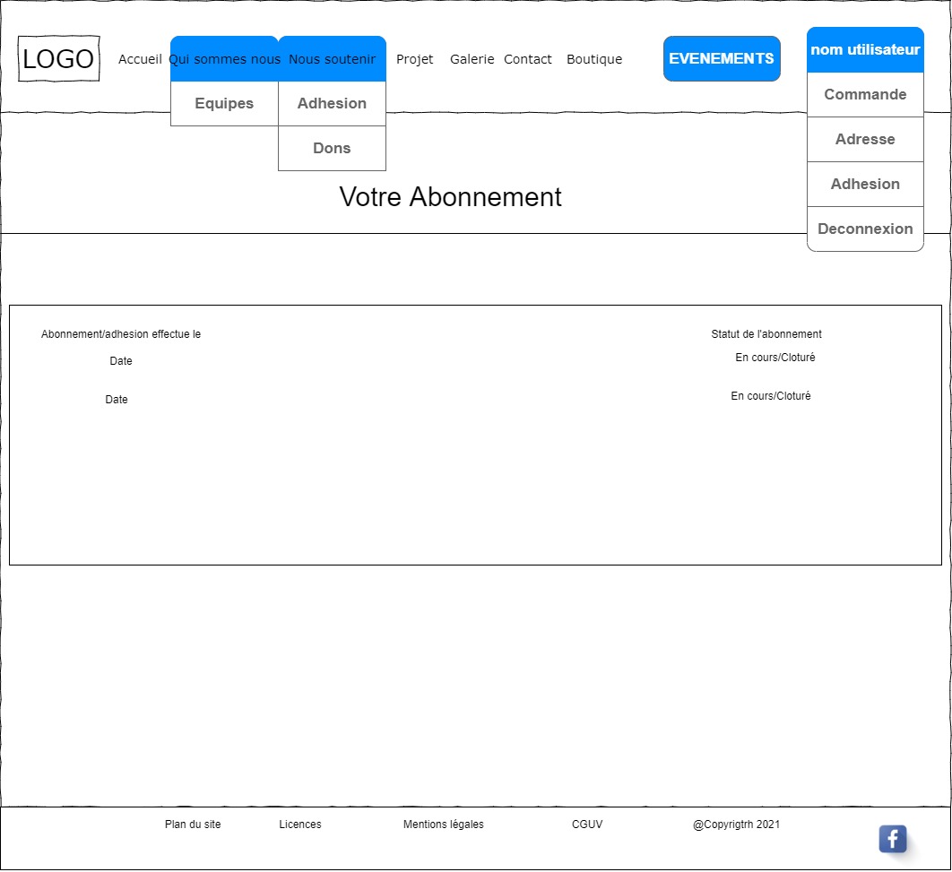 maquette site too cooleur-Page Dashboard utilisateurs_abonnement
